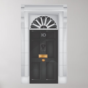 Tien Downing Street-deur Poster
