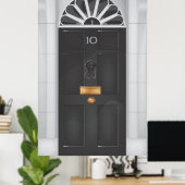 Tien Downing Street-deur Poster (Thuiskantoor)
