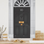 Tien Downing Street-deur Poster (Keuken)