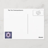 Tien geboden briefkaart (Achterkant)