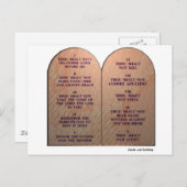 Tien geboden briefkaart (Voorkant / Achterkant)