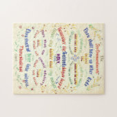 Tien Geboden Calligrafie 1889 Legpuzzel (Horizontaal)