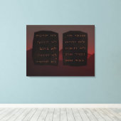 Tien geboden canvas afdruk (Insitu (Houten vloer))