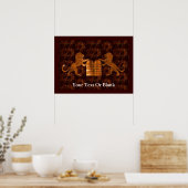 Tien Geboden en Lions Poster (Keuken)