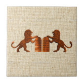 Tien Geboden en Lions Tegeltje (Voorkant)