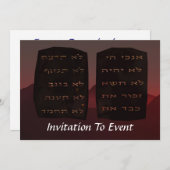 Tien geboden kaart (Voorkant / Achterkant)