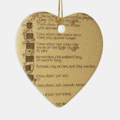 tien geboden keramisch ornament (Rechts)