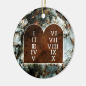 Tien geboden keramisch ornament (Links)