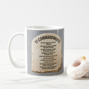 Tien geboden koffiemok