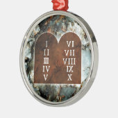 Tien geboden metalen ornament (Links)