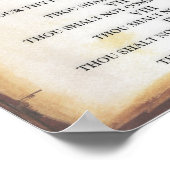 Tien geboden op Parchment Scroll Poster (Hoek)