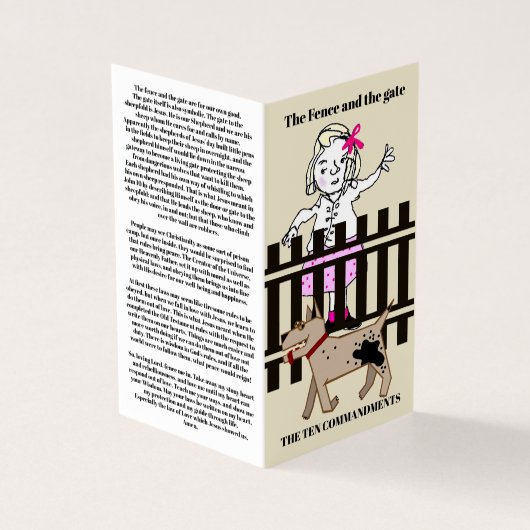 Tien geboden parabel kaart (Buitenkant)