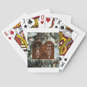 Tien geboden pokerkaarten
