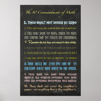 Tien geboden poster