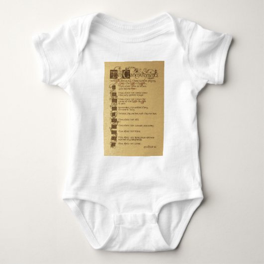 tien geboden romper (Voorkant)