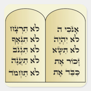 tien geboden stickers