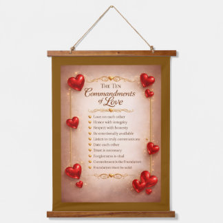 Tien Geboden van Liefde Hangend Wandkleed