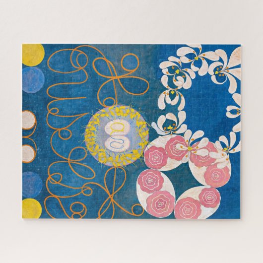 Tien grootste, nr. 1, Kindertijd | Hilma af Klint Legpuzzel (Horizontaal)