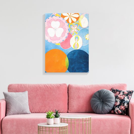 Tien grootste, nr. 2, kindertijd | Hilma af Klint  Canvas Afdruk (Insitu (Woonkamer))