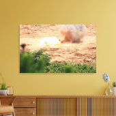 Tien halve pond blokken van TNT Canvas Afdruk (Insitu (Woonkamer))