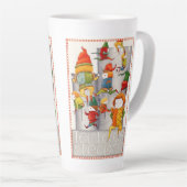 TIEN HEREN EEN SPRINGENDE hoge latte Mok (Rechterhoek)