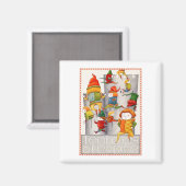 TIEN HEREN EEN SPRINGENDE vierkante magneet (Voorkant / Achterkant)