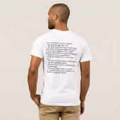 Tien hoofdredenen tot Datum van een technicus! T-shirt (Achterkant volledig)