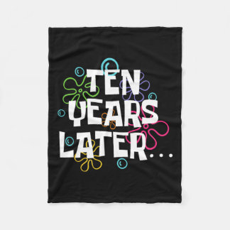 Tien jaar later grappige meme 10 jaar oude 10e geb fleece deken