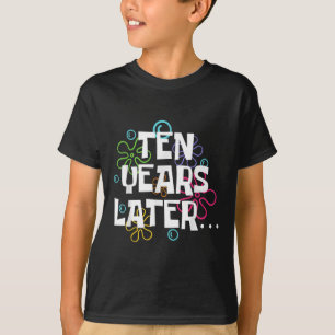 Tien jaar later grappige meme 10 jaar oude 10e geb t-shirt