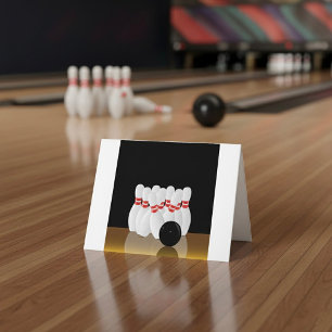 Tien Kegel Bowling Strike Bedankkaart