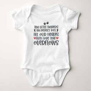 Tien kleine vingers Tien perfecte tenen vullen ons Romper