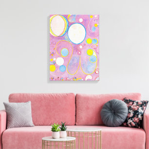 Tien Largest, nr. 8, volwassenheid Hilma af Klin Canvas Afdruk