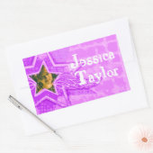 Tien meisjes genaamd paarse roze stickers met het  (Envelop)