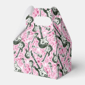 Tien meisjes rots- en rolpartij-gunstbox bedankdoosjes (Achterkant)