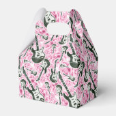 Tien meisjes rots- en rolpartij-gunstbox bedankdoosjes (Voorkant Zijde)