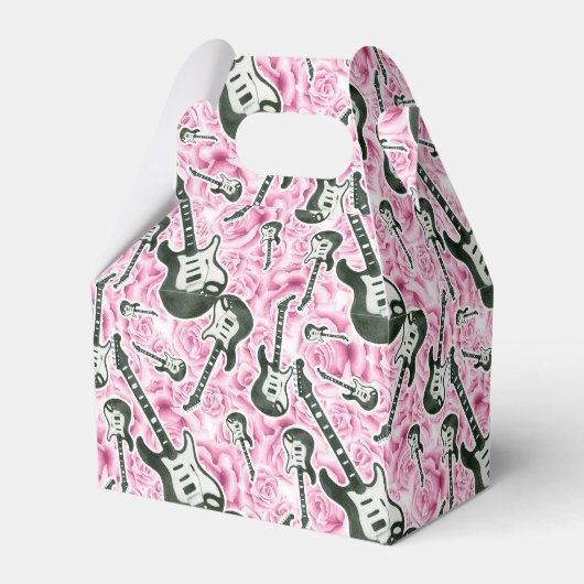 Tien meisjes rots- en rolpartij-gunstbox bedankdoosjes (Voorkant Zijde)