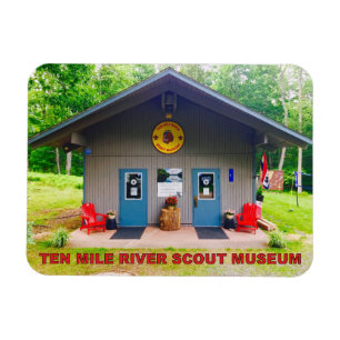 Tien Mile River Scout Museum Vooraan Flexible Magn Magneet