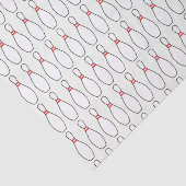 Tien pin Bowling Pins Tissuepapier (Detail)