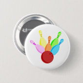 Tien Pin Bowling Ronde Button 5,7 Cm (Voorkant /achterkant)