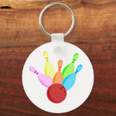 Tien Pin Bowling Sleutelhanger (Voorkant)