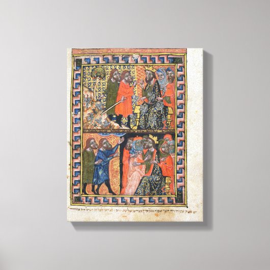 Tien Plagues van Egypt TtoB; de Plague van Canvas Afdruk (Voorkant)