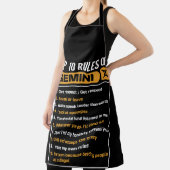 Tien regels van Gemini, Gemini Facts Traits Schort (Insitu)