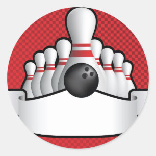 Tien speld die achtergrondontwerp met rol blazen ronde sticker