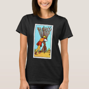 Tien tarotwijn Kaart Rider Waite Deck T-shirt