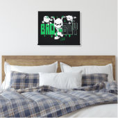 Tien Titans gaan! | "Bad Boy" Robin, Cyborg & BB Canvas Afdruk (Insitu (Slaapkamer))