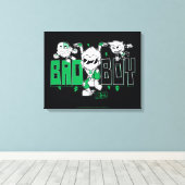 Tien Titans gaan! | "Bad Boy" Robin, Cyborg & BB Canvas Afdruk (Insitu (Houten vloer))