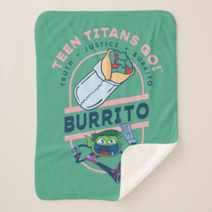 Tien Titans gaan! Beast Boy "Truth Justice Burrito Sherpa Deken