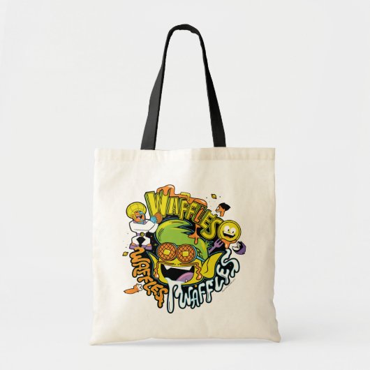 Tien Titans gaan! | Beast Boy Waffles Tote Bag (Voorkant)
