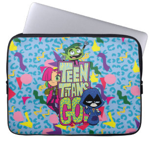 Tien Titans gaan!   Dierlijke afdruk van "Girls Gi Laptop Sleeve