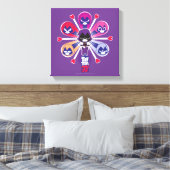 Tien Titans gaan! | Emoticlones van Raven Canvas Afdruk (Insitu (Slaapkamer))